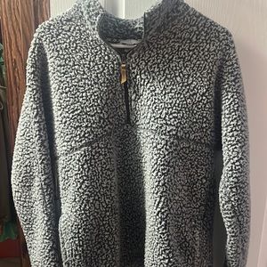 Quarter Zip Fluffy Sweater